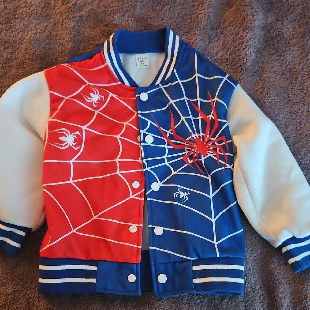 SHEIN Superhero Costume Jacket Red and Blue